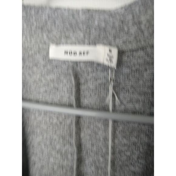 Mod Ref Woman M Duster Grey Pullon Casual Comfort Pocket Long Sleeve - Picture 3 of 8